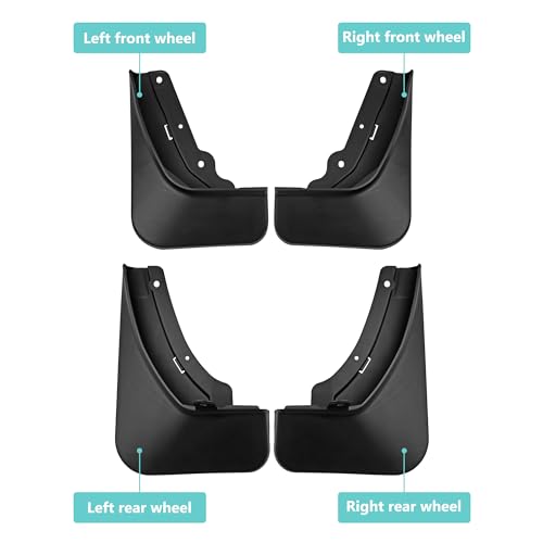 Image of Mud Flaps Compatible with 2026 2025 2024 Hyundai Santa Fe Accessories All Weather Fender Guard Mudguards Sediment Protection No Need to Drill Holes