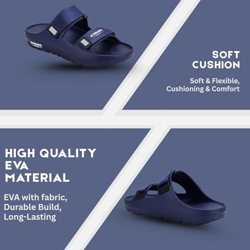 Image of KOBURG Nexa Sandals for Men| Stylish Trending | Comfortable | Super soft | Lightweight | EVA Sole | Casual Sandals | Slippers | Flip Flops for Men KF-464