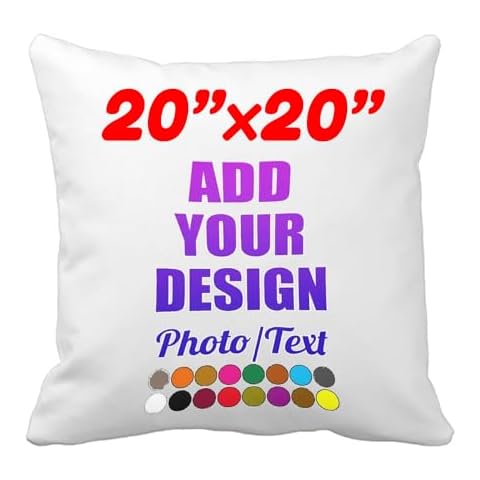Design Your Own Photo Pillowcase Two-Sides Printed Cushion Covers Custom Cotton Throw Pillow Cases Cover