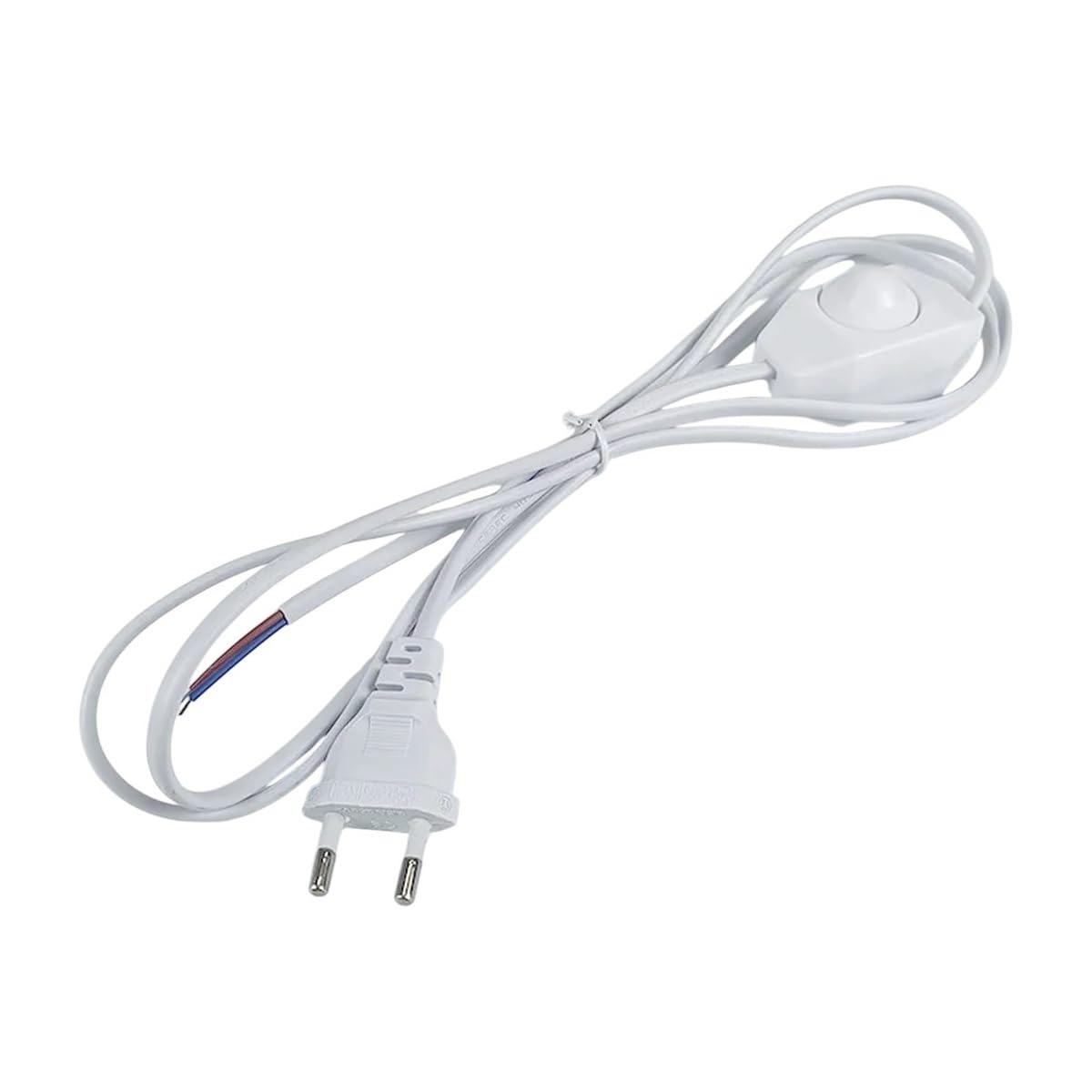 New 2026 1.8M EU US Plug Dimmable Switch Cable Light Modulator Lamp Line Dimmer Controller Table Lamp Power Wire Black and White