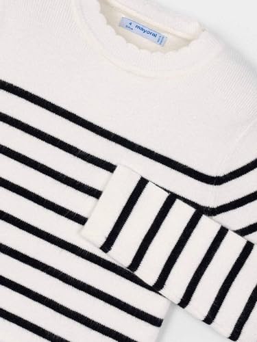 Mayoral Knit Striped top for Girls Macchiato3