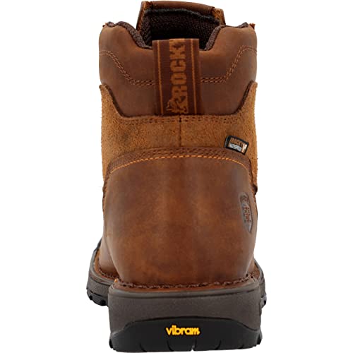 ROCKY Legacy 32 Waterproof Western Lacer, Brown, Size 9(W)4