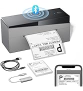 Memoking Bluetooth DHL labelprinter, mobiele Thermo 4 x 6 verzendlabels, printer voor kleine fami...