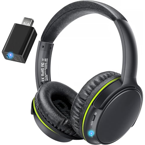 Wireless Headphones for TV Watching - BKM400 TV Headphones Wireless with Portable Bluetooth USB Transmitter (Optical, AUX, RCA and USB Output), Plug and Play Wireless Headphones for TV Watching - BKM400 TV Headphones Wireless with Portable Bluetooth USB Transmitter (Optical, AUX, RCA and USB Output), Plug and Play