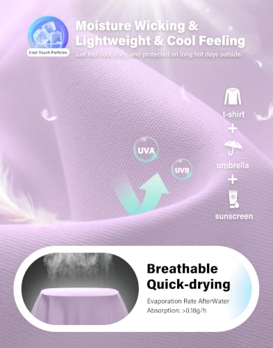 Image of UPF 50+ Sun Shirt for Women Long Sleeve Quick Dry UV Protection Hiking Top