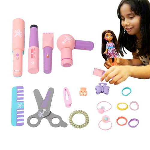 Kit de coiffure pour enfant en bois - Jeu d'imitation salon de coiffure 3 ans