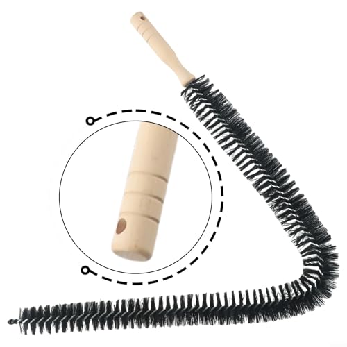 Miniatura 7 de Cepillo Limpiador De Radiador, Plumero De Radiador, Largo Y Flexible Con Mango De Madera, Para Eliminar Eficazmente El Polvo Y Las Pelusas En Espacios Difíciles De Alcanzar 75 Cm