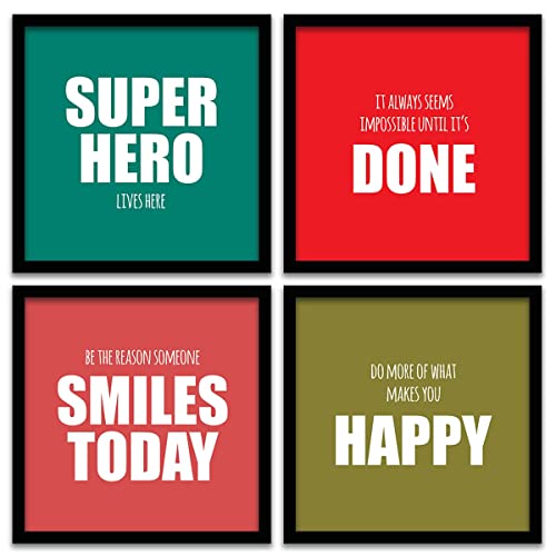 Image of kotart Engineered Wood - Wall Decor Frames For Photos & Motivational Quotes - Room Decoration For Home & Living Room - (Art 1, 13x13 inch)
