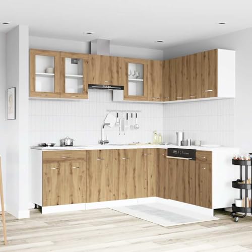 【Materiale forte e durevole】Il materiale in legno è un materiale robusto e durevole con una superficie liscia, resistente all'umidità, alla deformazione e alla formazione di crepe, che lo rende una scelta affidabile per la produzione di mobili.