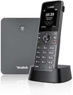 Yealink W73P Cordless DECT IP Phone System Bundle Package, HD Voice, Modern Design, 1.8 Inch TFT Colour Display | Renewed