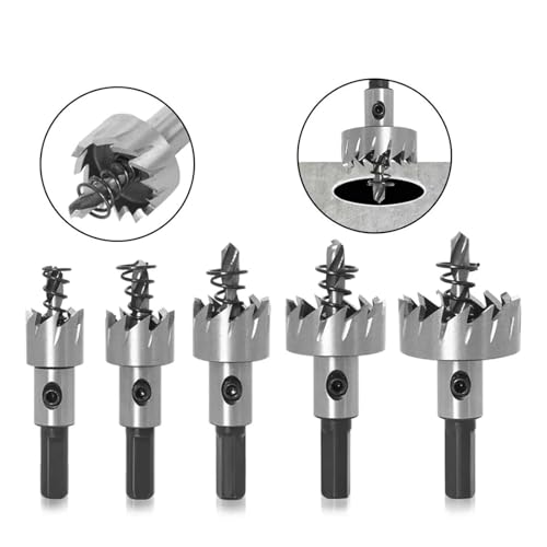 Set 5 Piezas Brocas Carburo HSS 16-30 mm miniatura 4