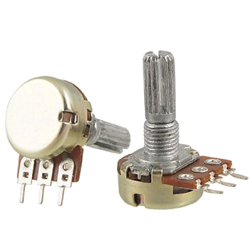 Uxcell® 2 Pcs B5K 5K Ohm 3 Terminals Single Linear Taper Potentiometers #TOP9