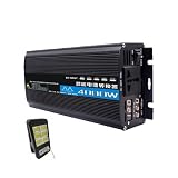 QWEYHNGMO 3000W/4000W Household Power Inverter DC 12V 24V 48V 60V to AC 220V Car Converter with 1 Socket Multiple