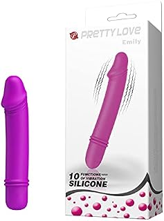 Mini Vibrador com Ponta em Formato de Glande com 10 Modos de Vibração - PRETTY LOVE EMILY - MV013A