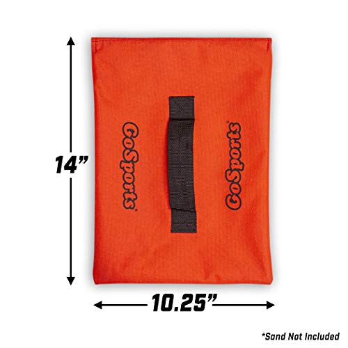 Gosports Sports Net Sandbags Set Of 4 - Weighted Anchors For Baseball Nets, Soccer Goals, Golf Nets, Football Nets, Hockey Nets And More, Orange #TOP3
