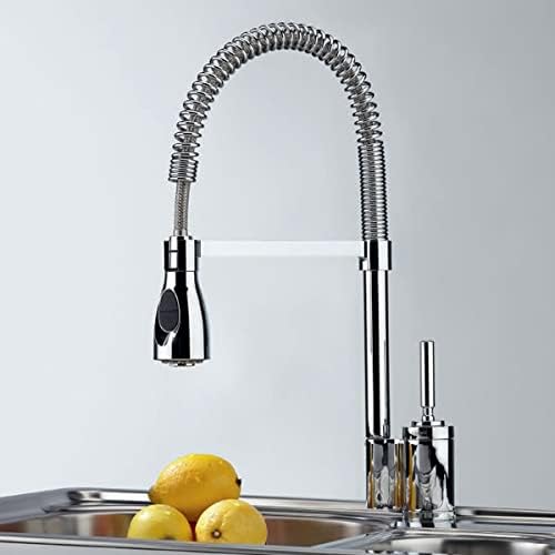 The Franke Joy Cocktail SemiPro Kitchen Tap installed in a kitchen sink setting, highlighting its contemporary design and functionality.