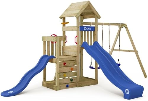 Wickey Skyflyer Play Tower with Pastel Green Slide 120 an…
