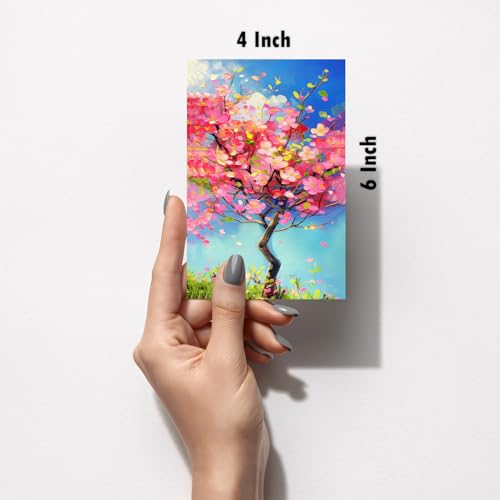 Image of SiddArtify Floral Wall Art Prints Set - Textured Flower Poster Decor for Living Room Bedroom Office - Set of 2-4x6 Inch - Board (Pack of 6) - Sticker (Pack of 6)