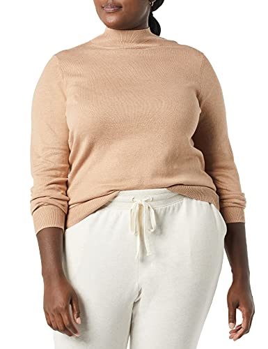 Image of Amazon Essentials Women's Lightweight Mock Neck Pullover Sweater, Regular Fit (Available in Plus Size)
