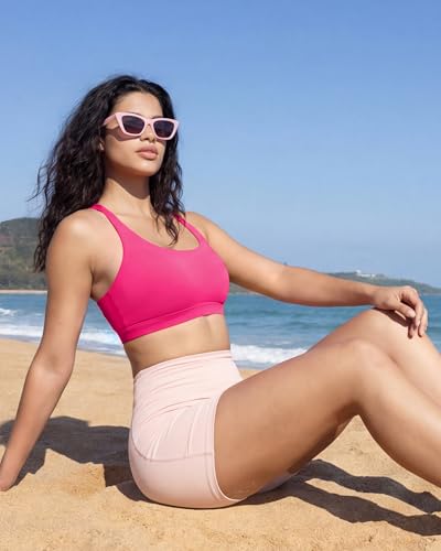 Image of RUNNING GIRL Sports Bras for Women,Padded Sports Bra Tank Top Sexy Crisscross Back High Impact Longline Workout Yoga Bra