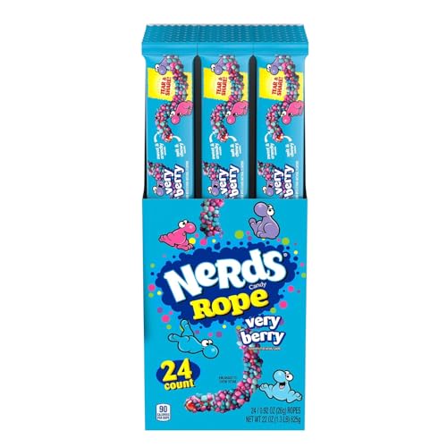 Nerds Rope Candy Very Berry USA, 26 g, einzeln verpackt, 24 Stück