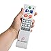 Flipper Big Button Universal TV Remote - Seniors, Elderly - Simple, Works TV & Cable - Favorite Channels - Learning - Supports IR Devices