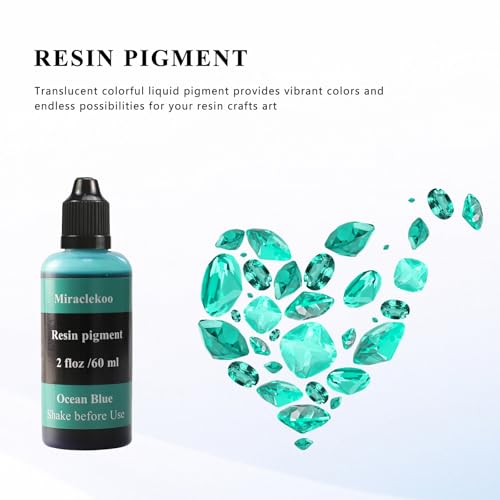 Ocean Blue Epoxy Resin Color Dye Colorant Liquid Epoxy Resin Pigment,60ml,Translucent