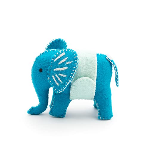 Aiguilles à coudre et grand coussin à épingles Éléphant avec poche ciseaux