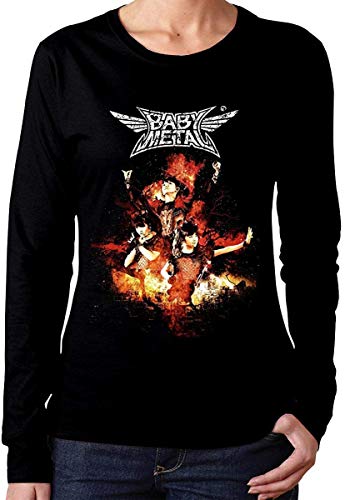 Langarmshirts Babymetal Shirt Frauen Classic Langarm T-Shirt Pullover O Neck Tops Cover