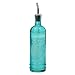 Unique Kitchen Olive Oil, Liquid Dish or Hand Soap Glass Bottle Dispenser ~ G179VF ~ Aqua Metal Pour Spout and Cork Included with Glass Bottle