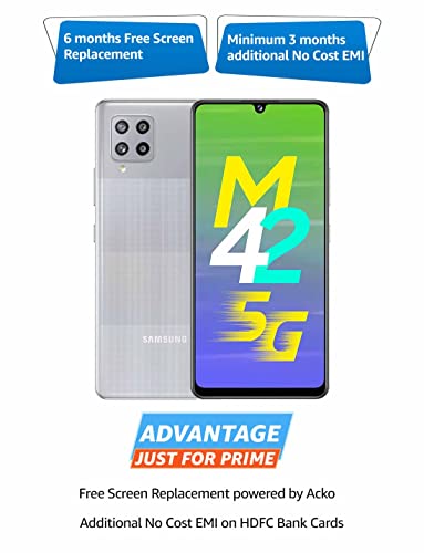 Image of Samsung Galaxy M42 5G (Prism Dot Gray, 6GB RAM, 128GB Storage)
