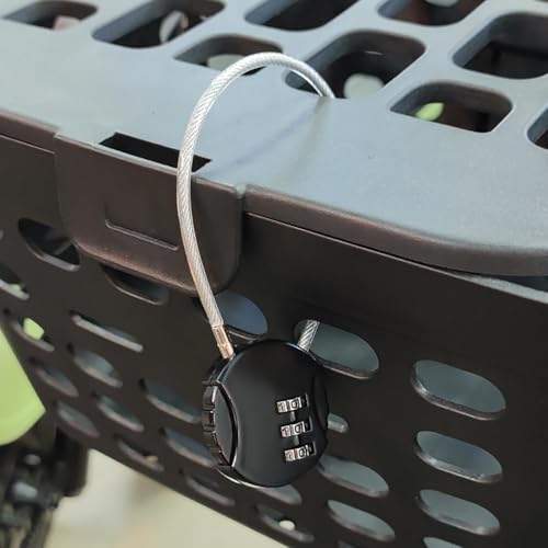 Image of 3 Digit Travel Luggage Combination Lock, Gym Padlock Mini Combination Waterproof Resettable Bag Luggage Gate Padlock Outdoor for School Locker Backpack Travel Toolbox Storage (Silver)