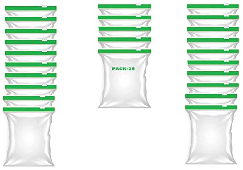 Image of Ziplock bag Freezer Food Storage Bag Microwave Safe, Washable & BPA Free Storage Bags With Expandable Bottom Ziplock Vegetable Bag, Bags for Fridge Food Cover (25 PCS GREEN ZIPPER BAG)