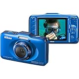 Nikon COOLPIX S31 10.1 MP Waterproof Digital Camera with 720p HD Video (Blue)
