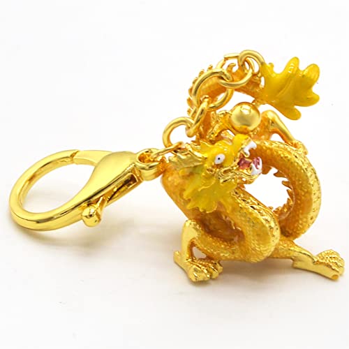 Juanxian Feng Shui Rising Golden Dragon Attracts Wealth and Success W5356, 4.33 x 1.37 - Image 3
