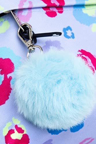 hype Unisex's Lilac Leopard Backpack, Pale Blue, One Size