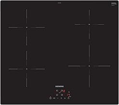 Siemens EU611BEB6E iQ100 Induction Hob, 60 cm, Black, Frameless Surround, TouchControl, powerBoost, PowerInduction - Faster, Cleaner and Safer Cooking