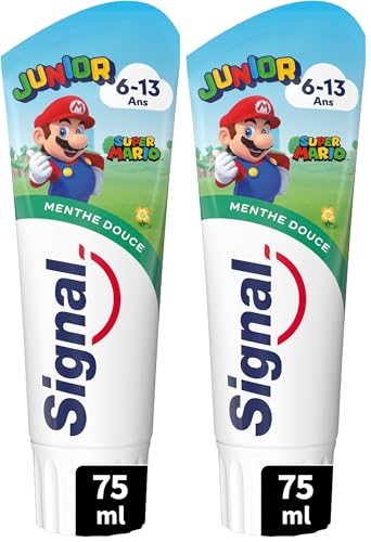 Signal Dentifrice Junior Menthe Douce 6-13 ans 75ml (Lot de 2)