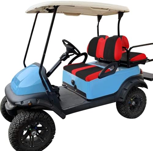 YUWEIDG0769 4 Passenger Golf Cart Seat Covers for Club Car DS Golf Carts OME Ordinary Seats, DS Golf Cart Seat Cover Front and Rear/Back, Washable Seat Cover