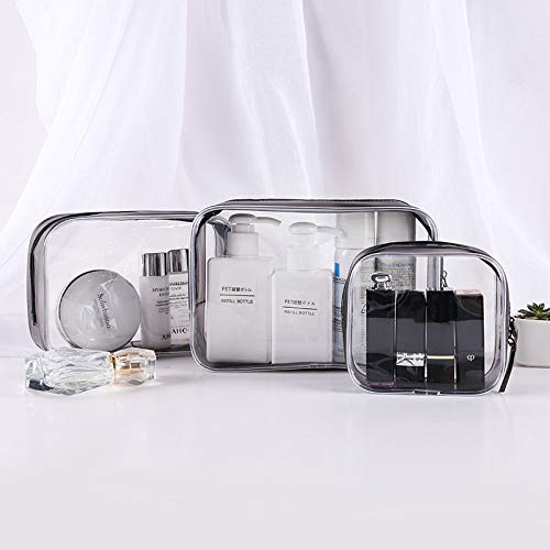 Soujoy 10 Pack Clear Toiletry Bags, Pvc Waterproof Cosmetic Bag With Zipper, Portable Pen Organizer Case, Tsa Approved Travel Pouch For Vacation, Bathroom, Office, School And Organizing #TOP7