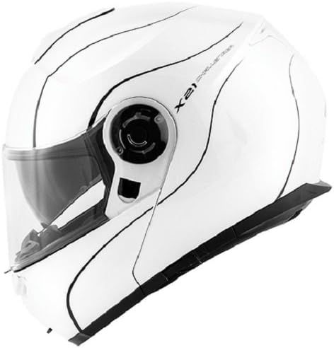 GIVI X.21 CHALLENGER Modular Helmet White - Model HX21FB910 (54) :  Amazon.co.uk: Automotive