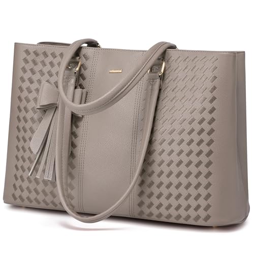 LOVEVOOK Laptop Tote Bag for Women 15.6 Inch Waterproof Leather Computer Bags for Business Office Work Briefcase by LOVEVOOK - Used condition - US$27.96