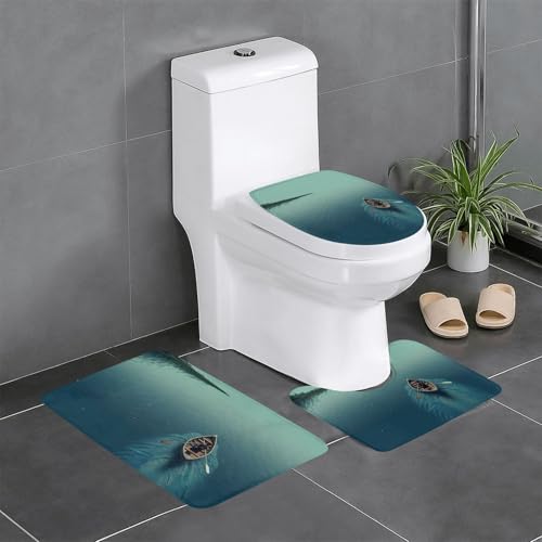 Tapis de toilette durable de qualité supérieure housse d'abattant chic - 2