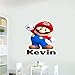 Mario Stickers Muraux Personnalisé Garçon Nom Personnalisé Vinyle Stickers Pour Décorer Les Chambres Et Plus