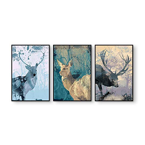 Tableau moderne minimaliste cerf pour la décoration de chambre d'enfant