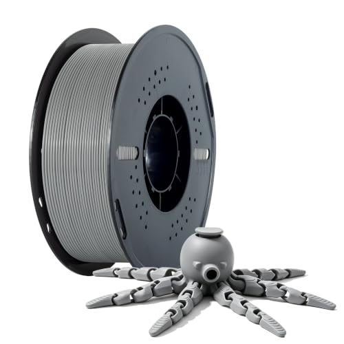 Image of Kingroon PLA 3D Printer Filament, Dimensional Accuracy + /- 0.02 mm, 1 kg Spool(2.2lbs), 1.75 mm，Grey