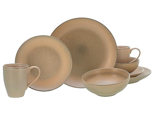 CreaTable, 25855, Série Sierra Nevada Tierra, service de vaisselle, service combiné 8 pièces.