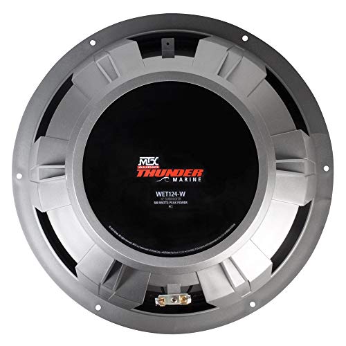Image of MTX Audio WET124-W Wet Series 12 inch 250W RMS Single 4Ω Marine Subwoofer