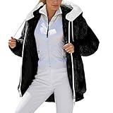 【TESSUTO】: giubbotto pile donna è realizzata in tessuto in pile morbido leggero, caldo e confortevole, traspirante e adatto alla pelle, comodo da indossare e tenerti caldo in autunno e in inverno.
