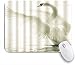 Produktbild Benutzerdefiniertes Büro Mauspad,Bauernhaus Tier White Swan und Lake Water Ruhiger und schöner verträumter Stil,Anti-slip Rubber Base Gaming Mouse Pad Mat